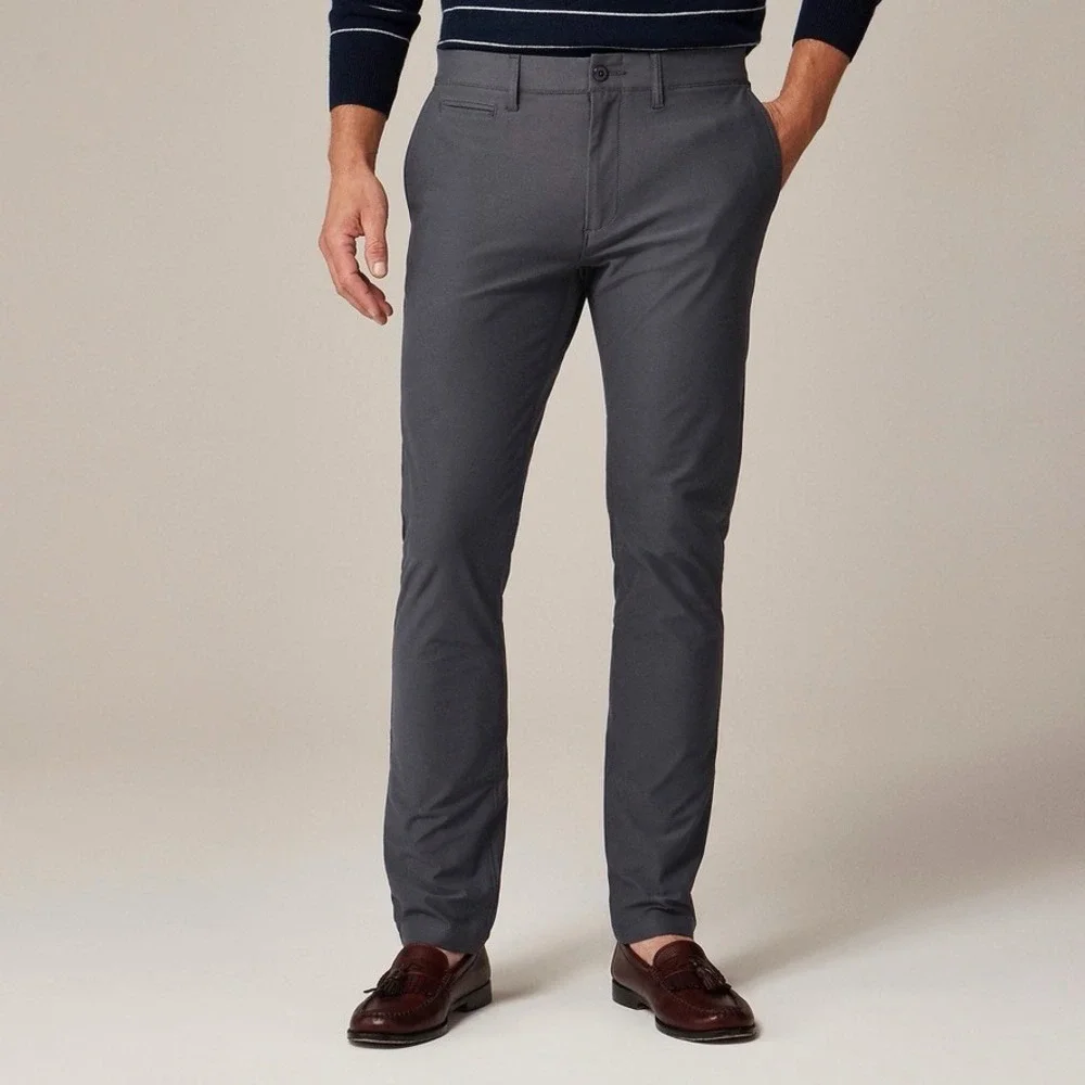 NEW!! Men's J. CREW 484 Slim Fit Tech Pants Atlantic Slate Gray‎ Tapered 31 x 32